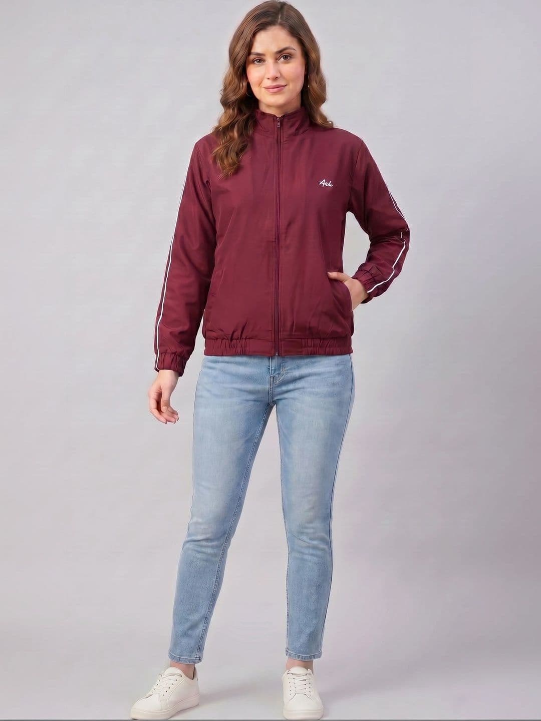 AWIBE Women Typography Lightweight Sporty Jacket - view 1