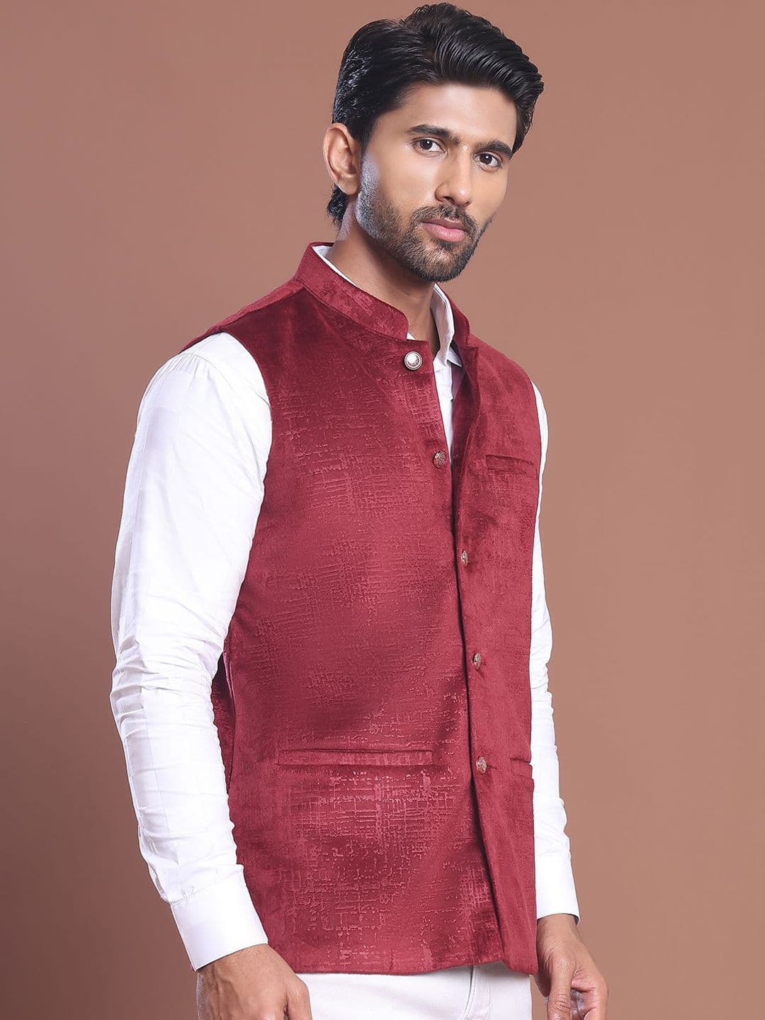 Anouk Woven Nehru Jacket - view 1