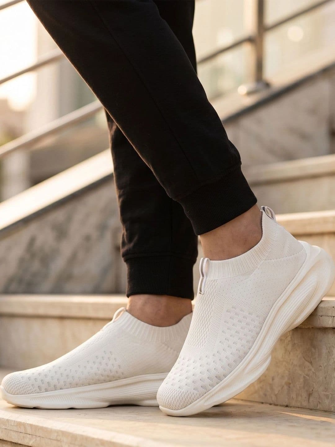 Knight Ace Men Textile Walking Shoes - view 1