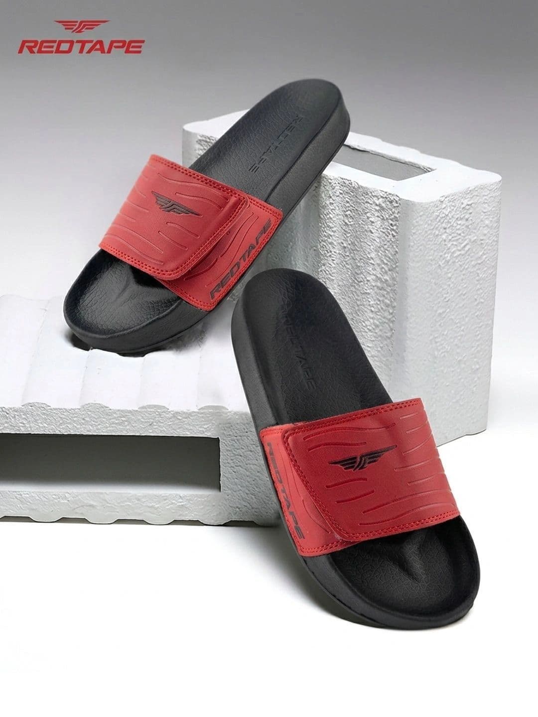 Red Tape Men Textured Sliders - view 1
