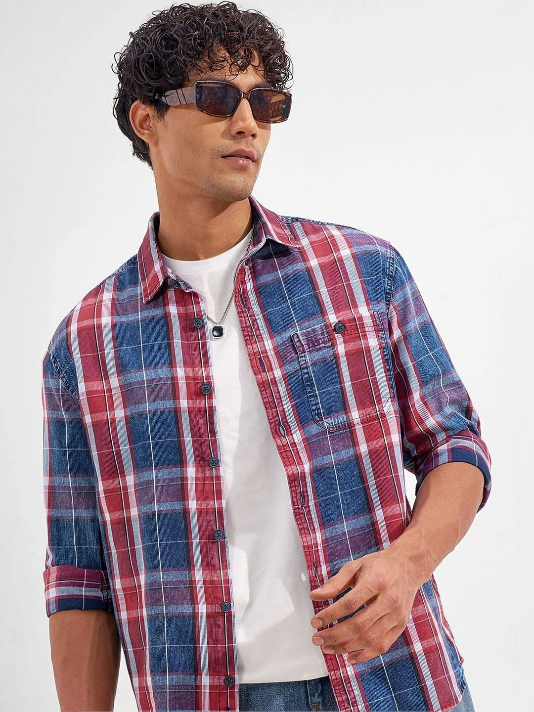 HIGHLANDER Men Tartan Checks Checked Casual Shirt - view 1