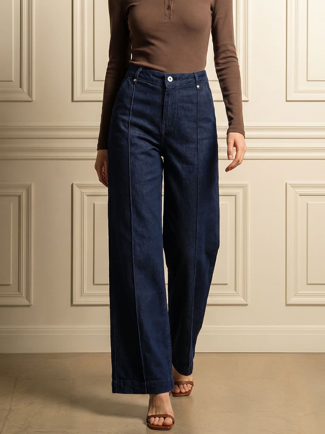Chemistry Women Straight Fit Panelled Jeans - view 1