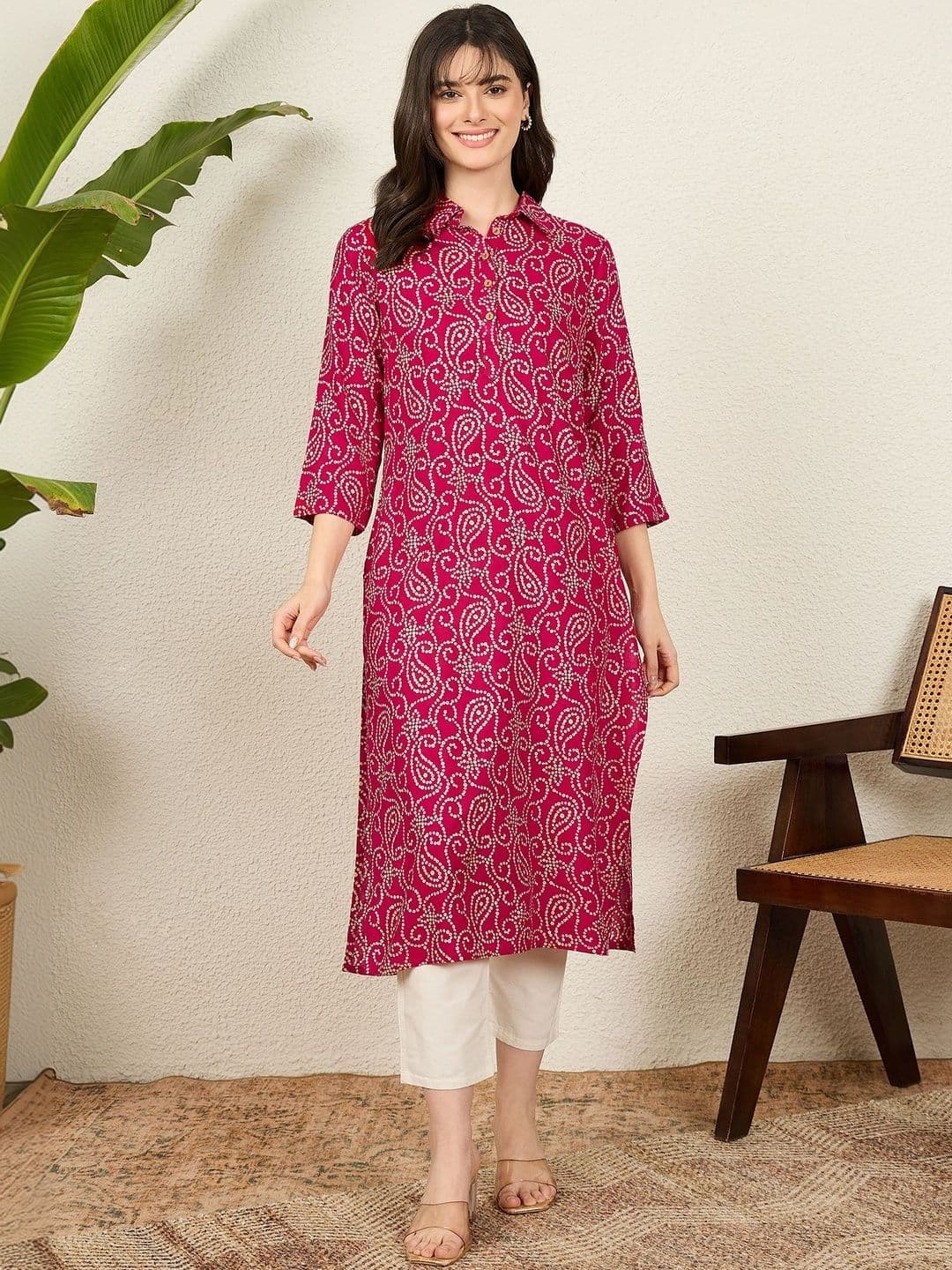 Anouk Women Bandhani Printed Kurta - view 1