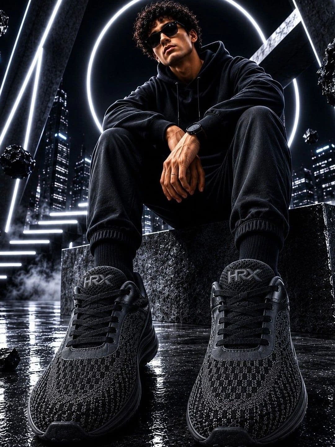 HRX by Hrithik Roshan Men Mesh Running Shoes - view 1