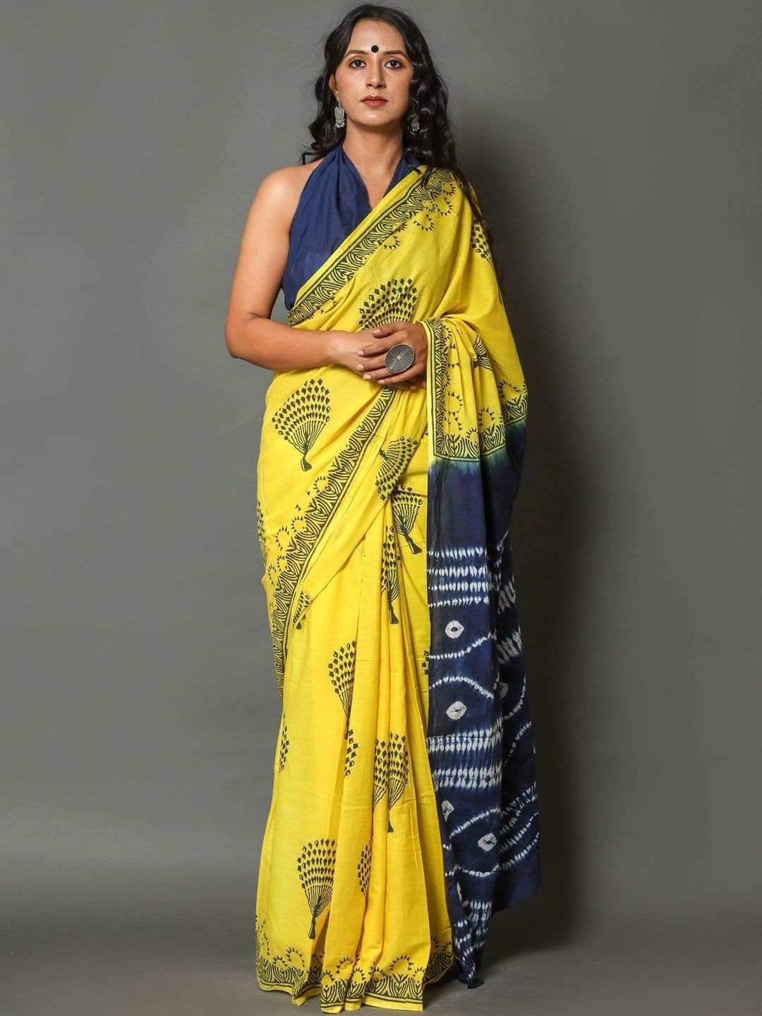 Anouk Mirage Ethnic Motifs Pure Cotton Handloom Saree - view 1