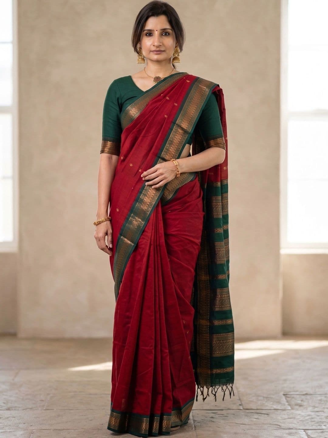 YASHASVI FASHION Woven Design Zari Art Silk Banarasi Saree - view 1