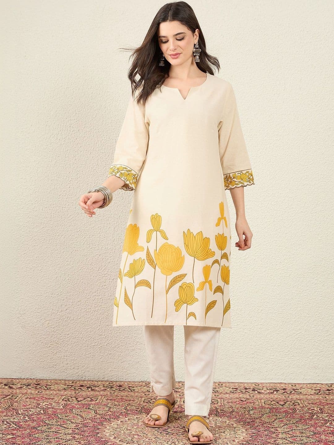 Anouk Women Floral Printed Kurta - view 1
