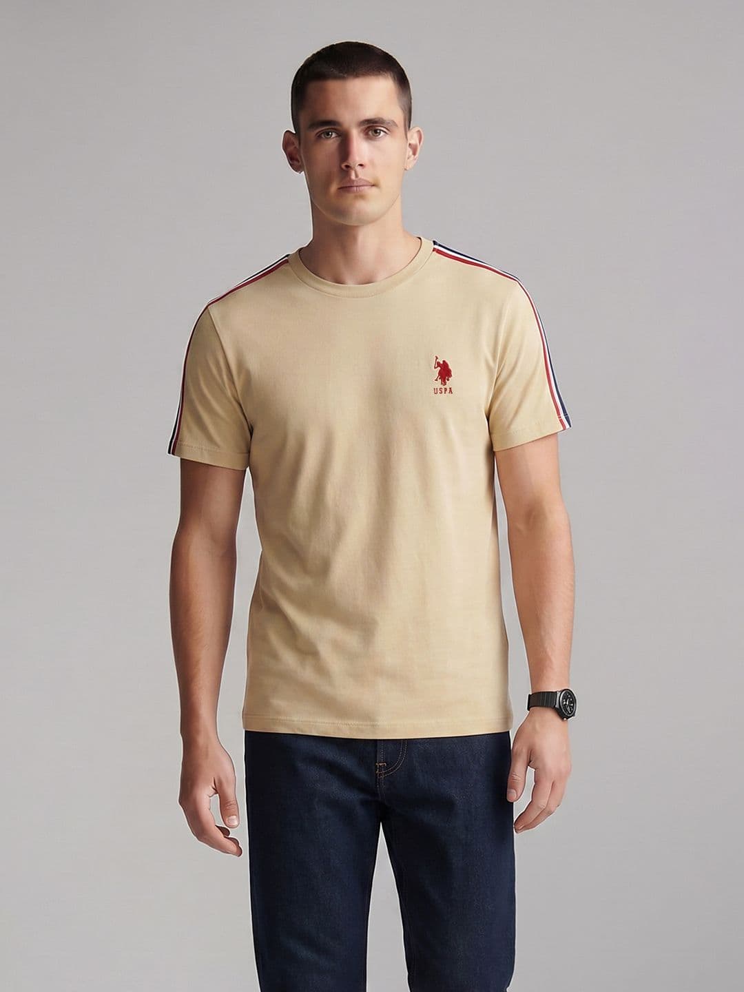 U.S. Polo Assn. Men Pure Cotton Tshirts - view 1