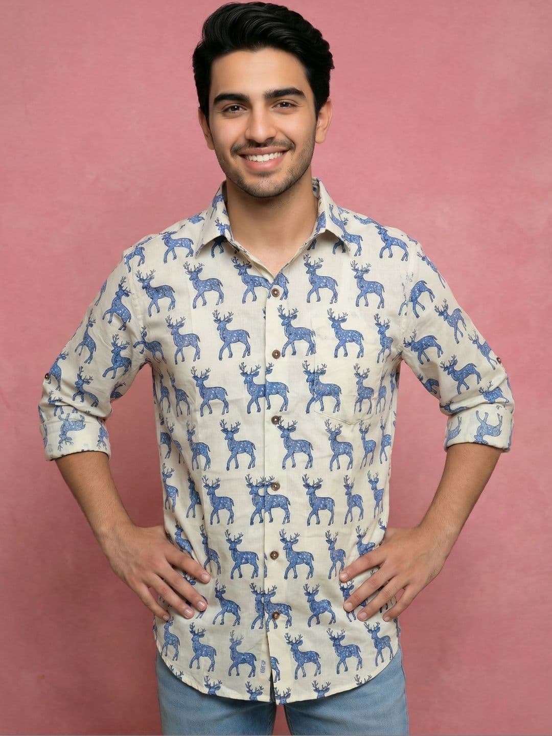Anouk Mirage Men Standard Printed Casual Shirt - view 1