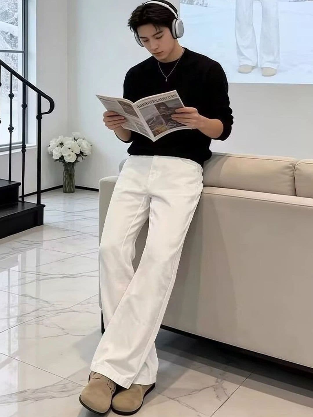 StyleCast Men Straight Fit Mid-Rise Jeans - view 1