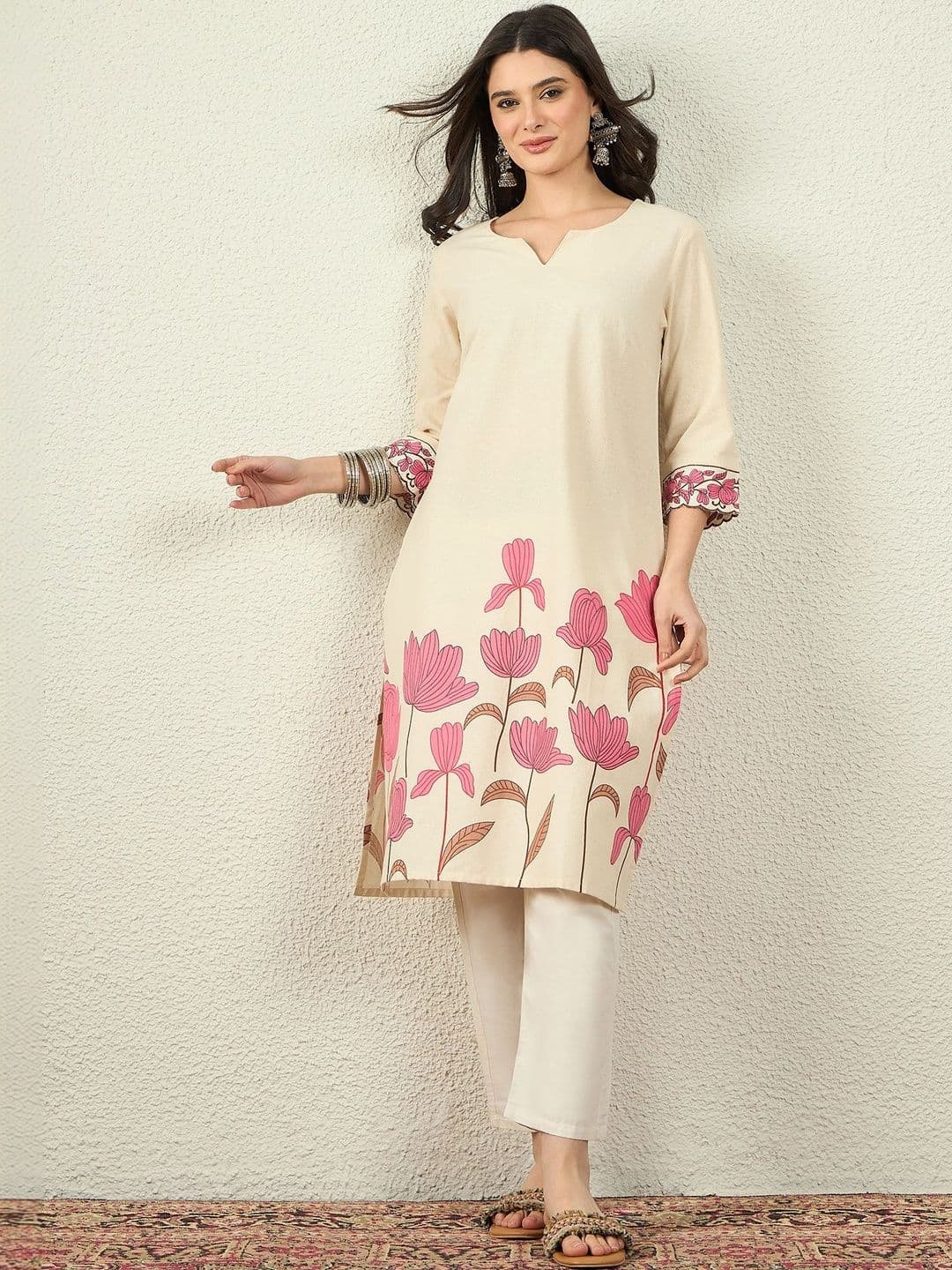 Anouk Women Floral Printed Kurta - view 1