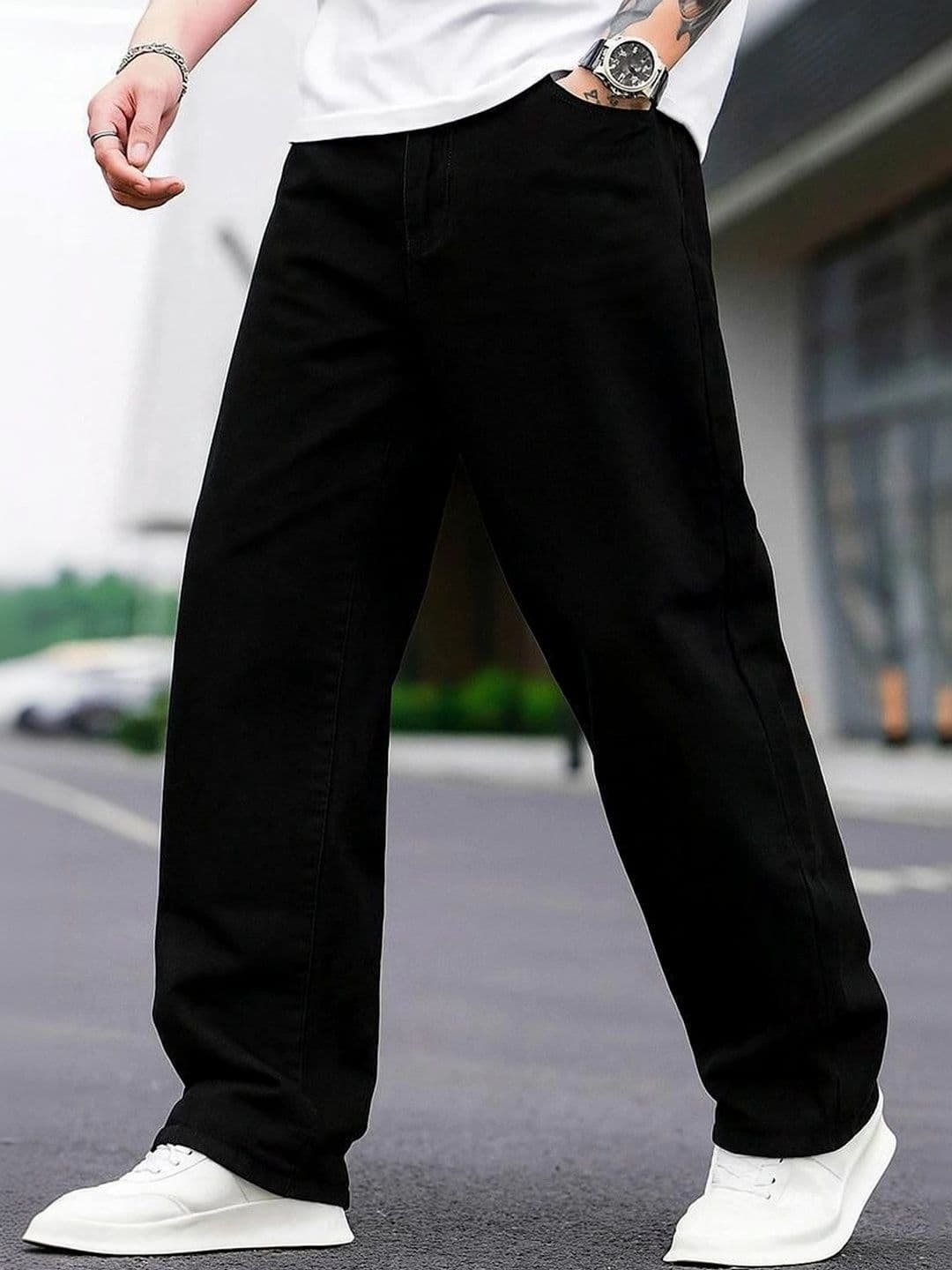 EVERFADE Men Relaxed Fit Mid-Rise Stretchable Jeans - view 1
