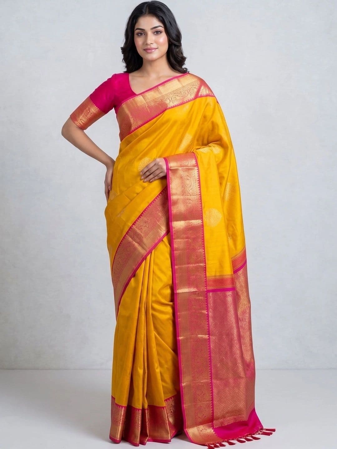 Zimzims Woven Design Zari Art Silk Banarasi Saree - view 1
