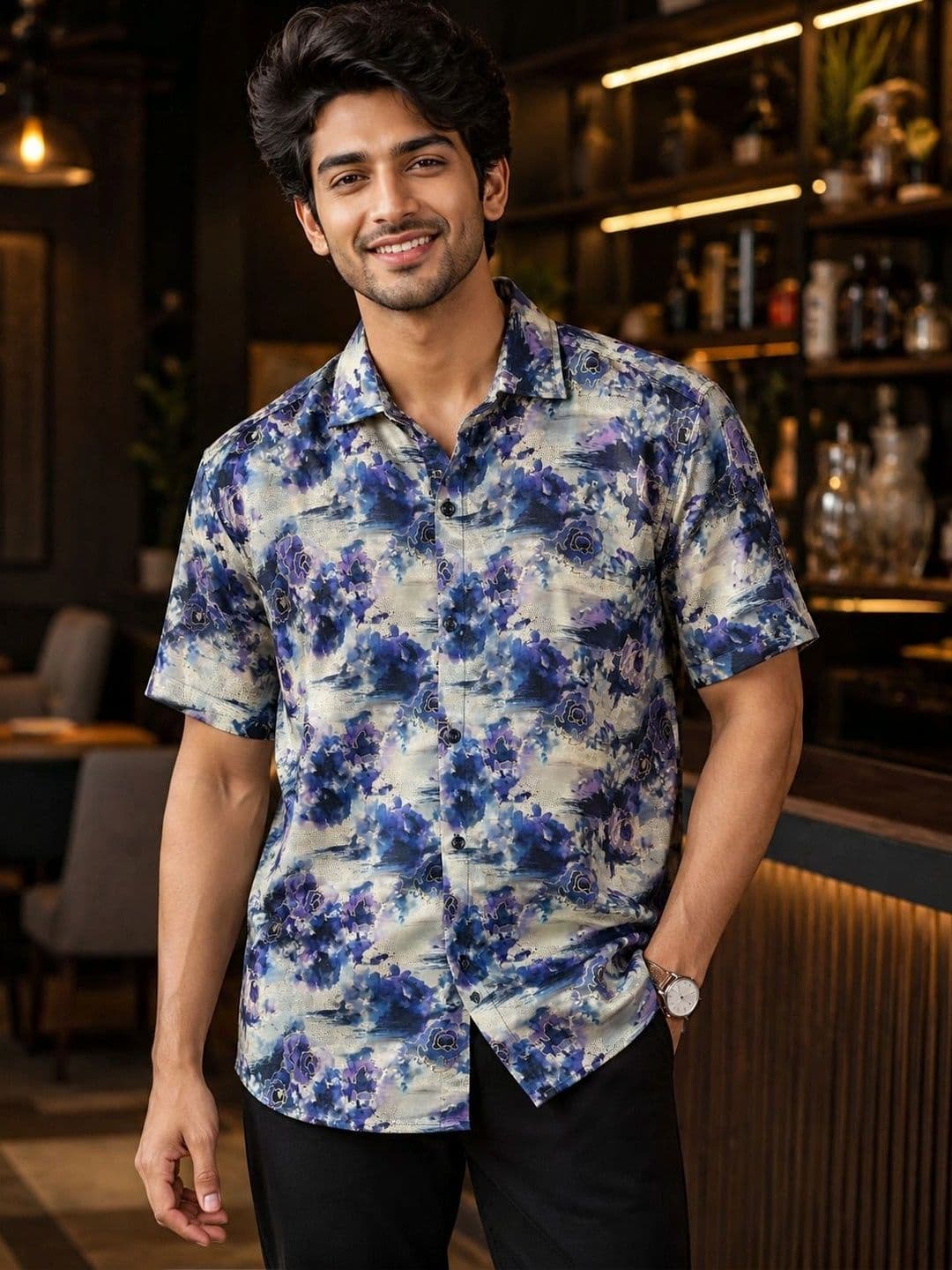 Roadster Men Classic Floral Printed Casual Shirt - view 1