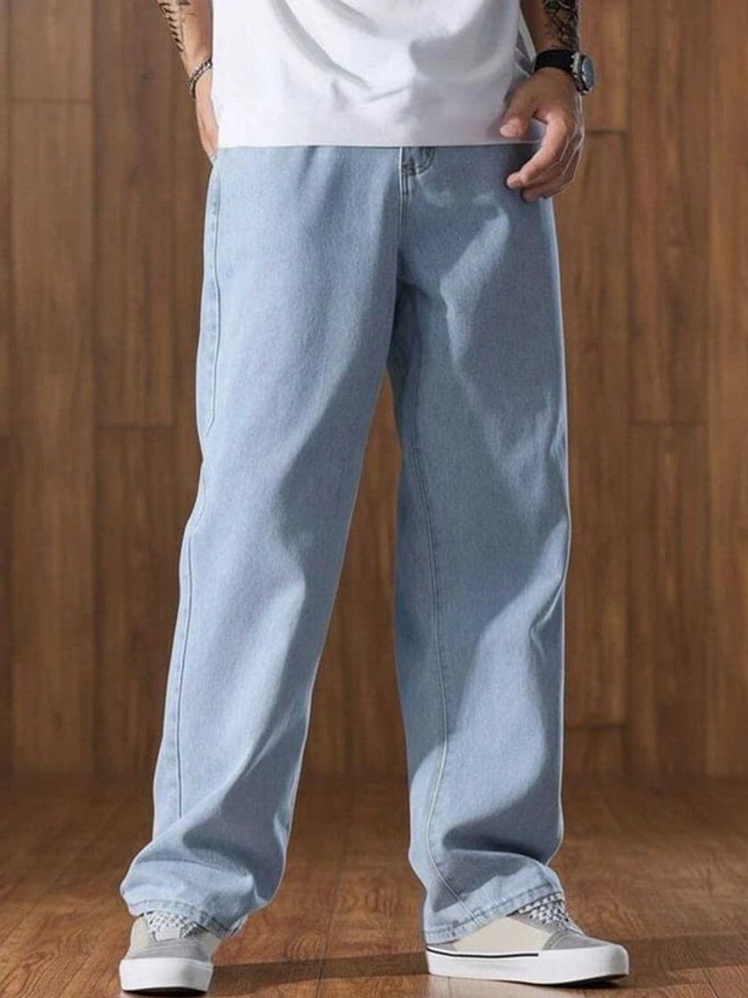 MAAHIT Men Relaxed Fit Mid-Rise Stretchable Jeans - view 1