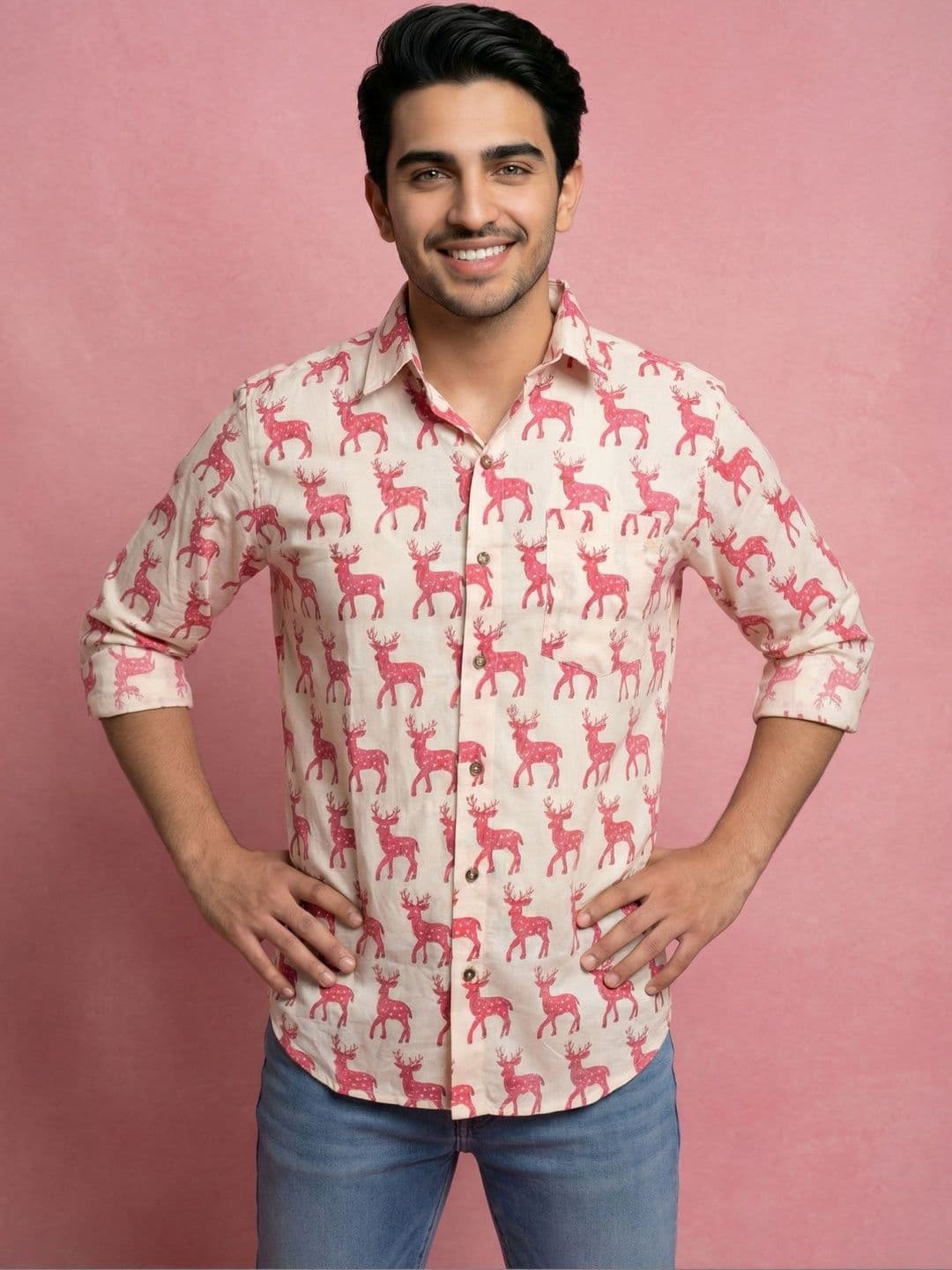 Anouk Mirage Men Standard Printed Casual Shirt - view 1