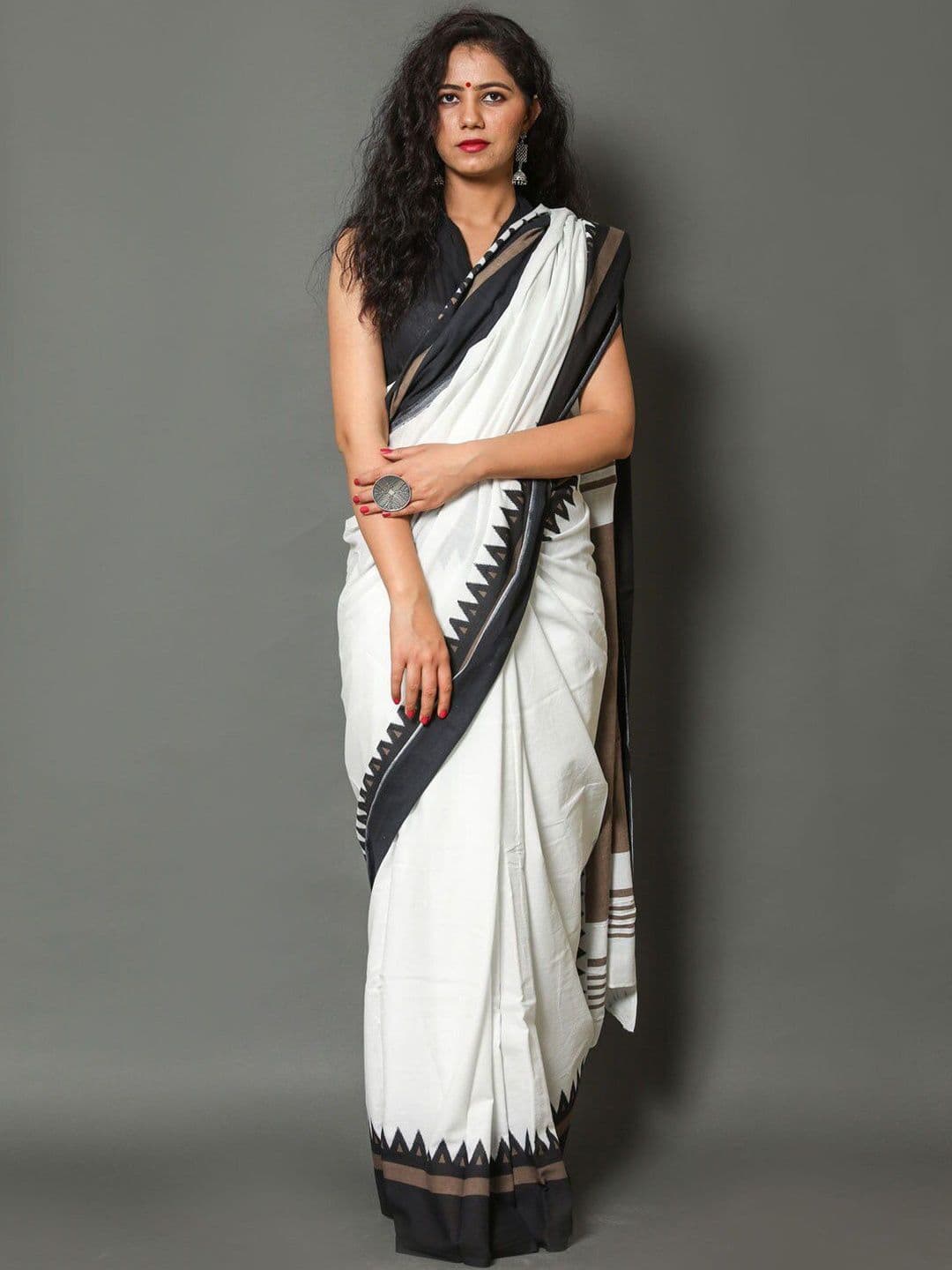 Anouk Mirage Pure Cotton Saree - view 1