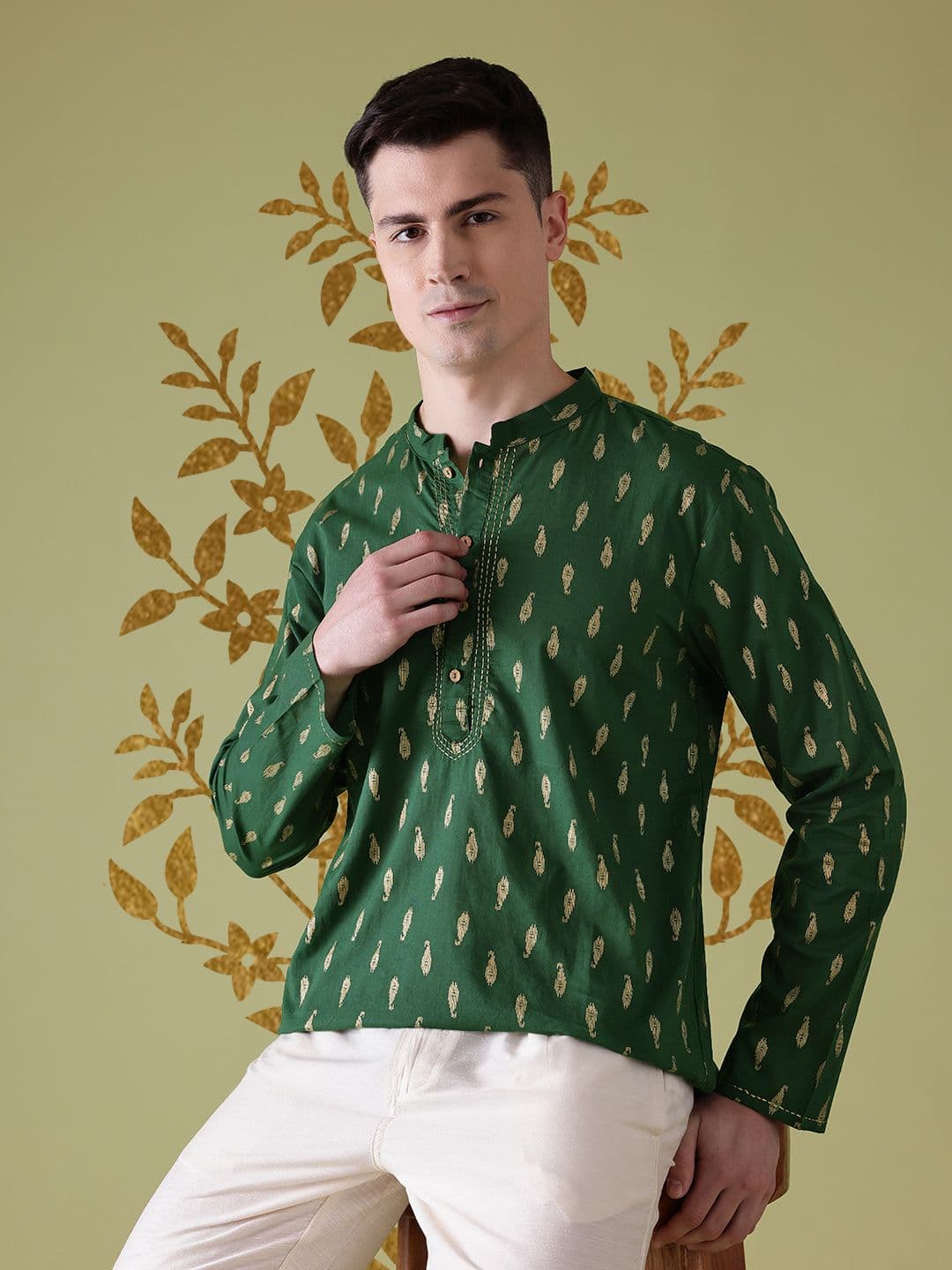 Anouk Cotton Printed Short Kurta - view 1