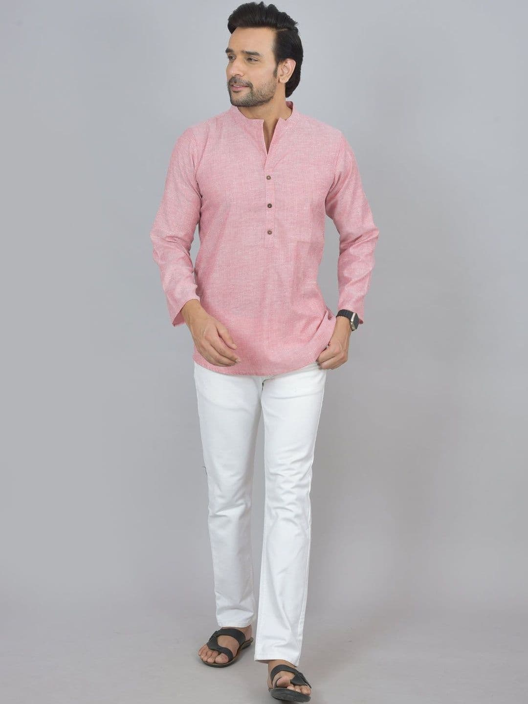 Anouk Mirage Men Thread Work Handloom Pathani Kurta - view 1