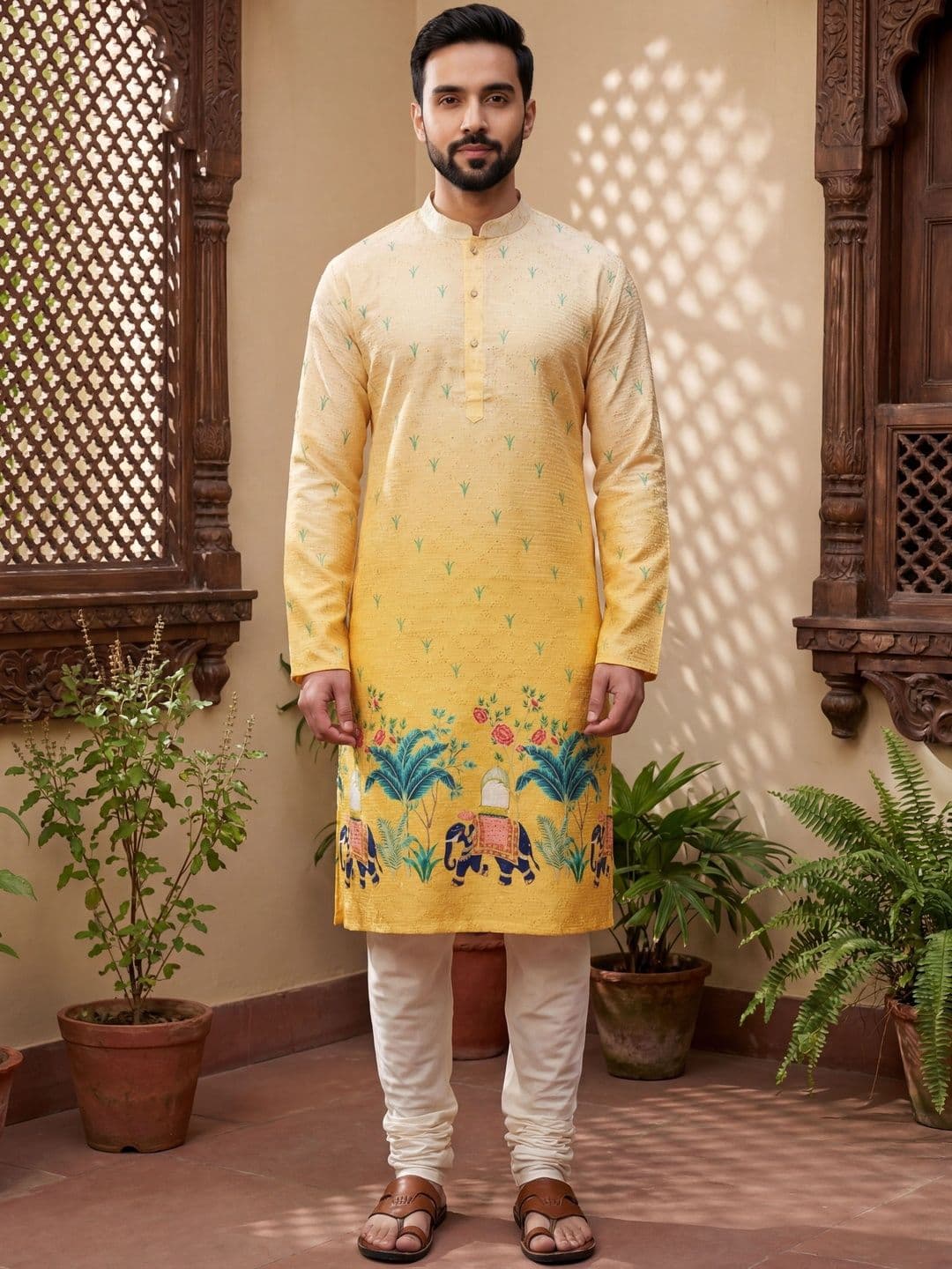 Anouk Mirage Men Ethnic Motifs Printed Kurta - view 1