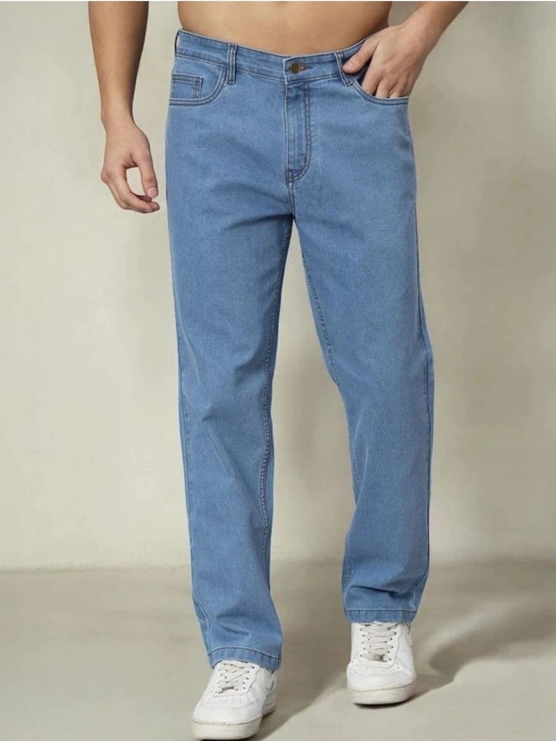 MAAHIT Men Relaxed Fit Mid-Rise Stretchable Jeans - view 1
