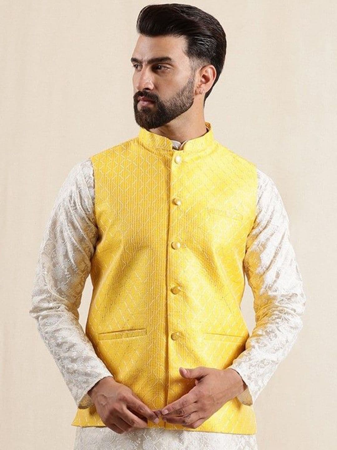Anouk Embroidered Nehru Jacket - view 1
