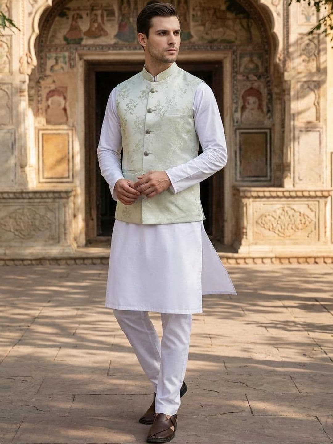 Anouk Printed Nehru Jackets - view 1