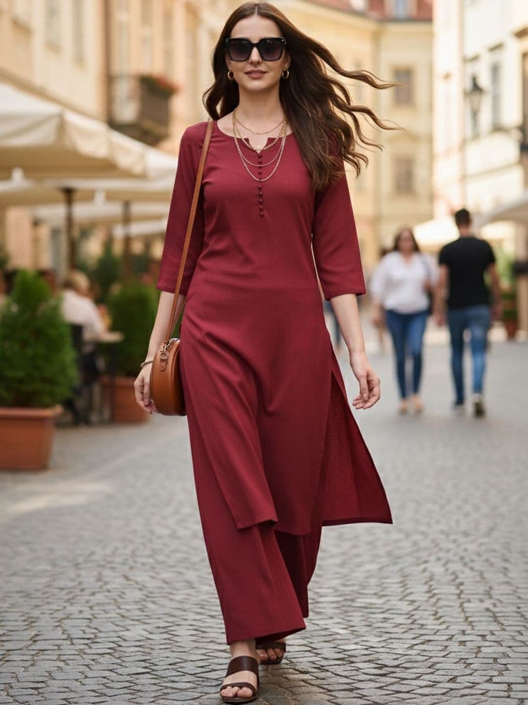 Anouk Mirage Women Regular Kurta with Palazzos - view 1