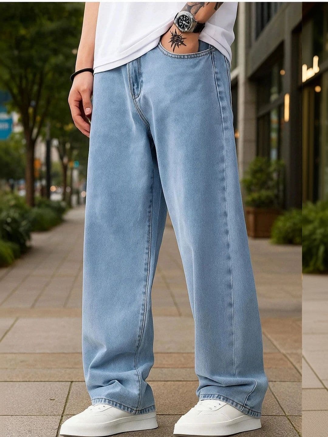 EVERFADE Men Relaxed Fit Mid-Rise Stretchable Jeans - view 1