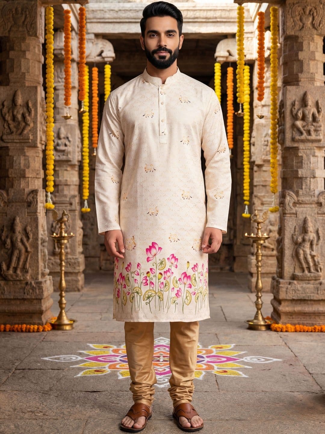Anouk Mirage Men Ethnic Motifs Printed Kurta - view 1