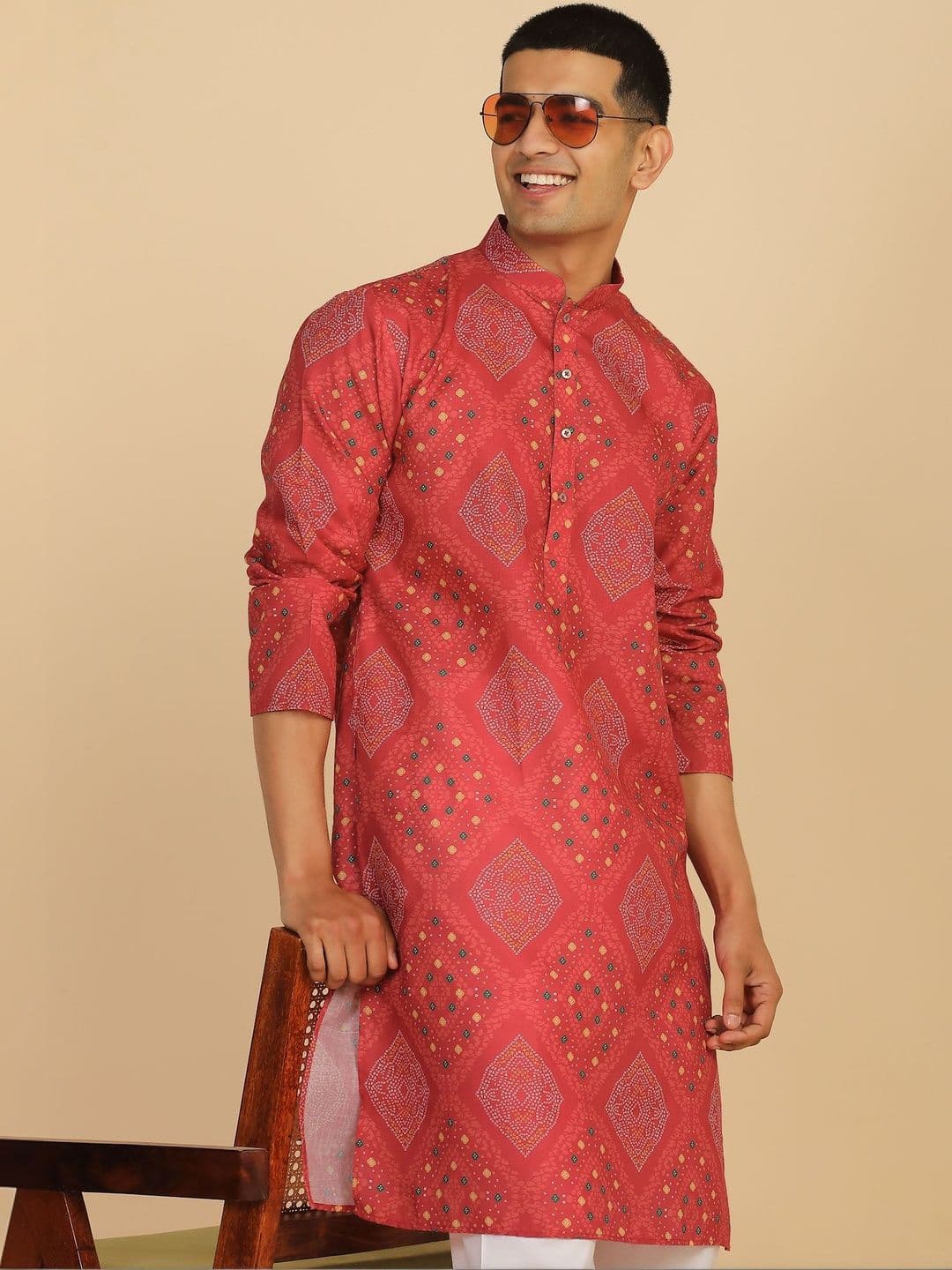 Anouk Mirage Ethnic Motifs Maroon Kurta - view 1