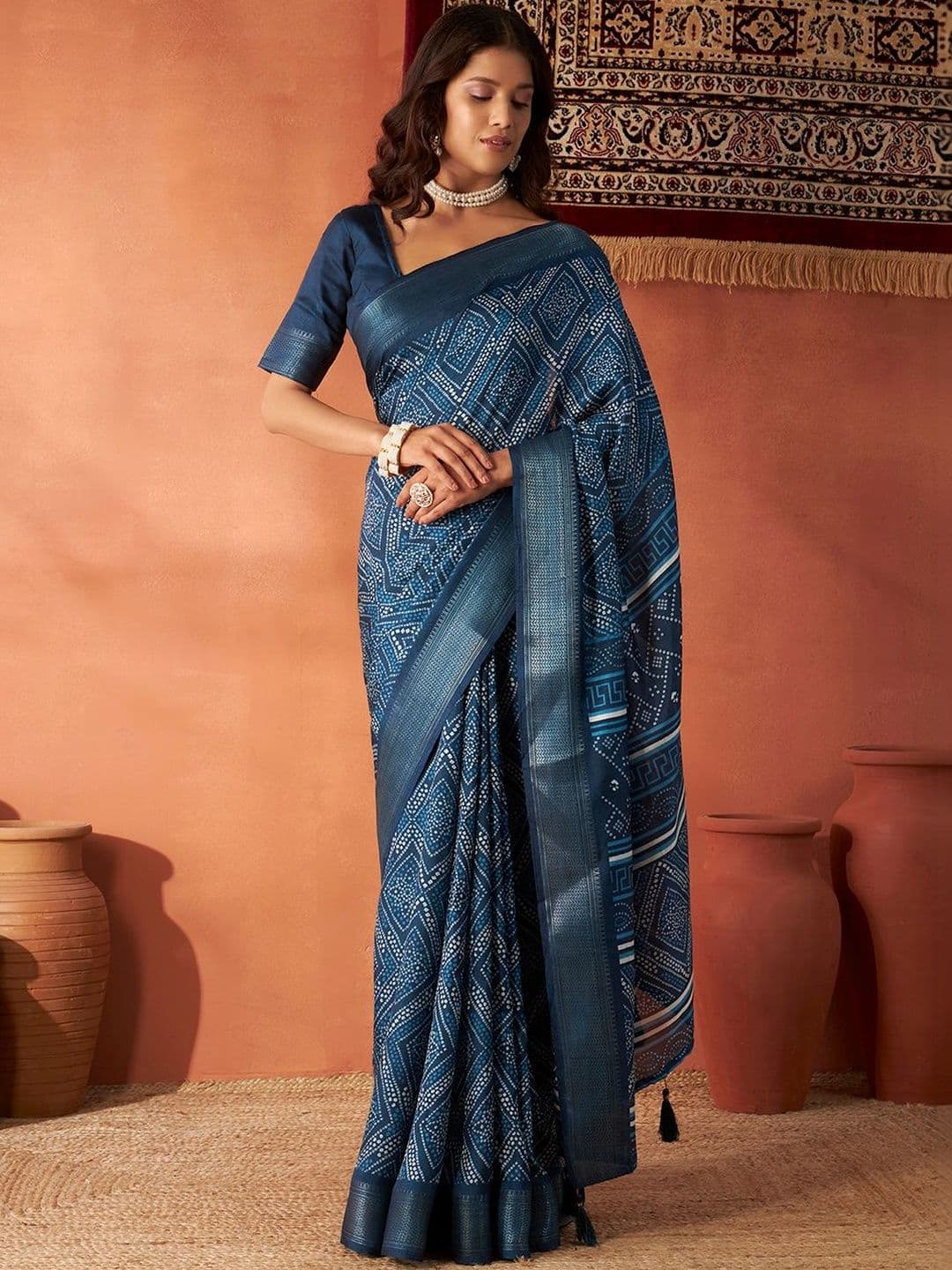 Anouk Bandhani Bandhani Saree - view 1