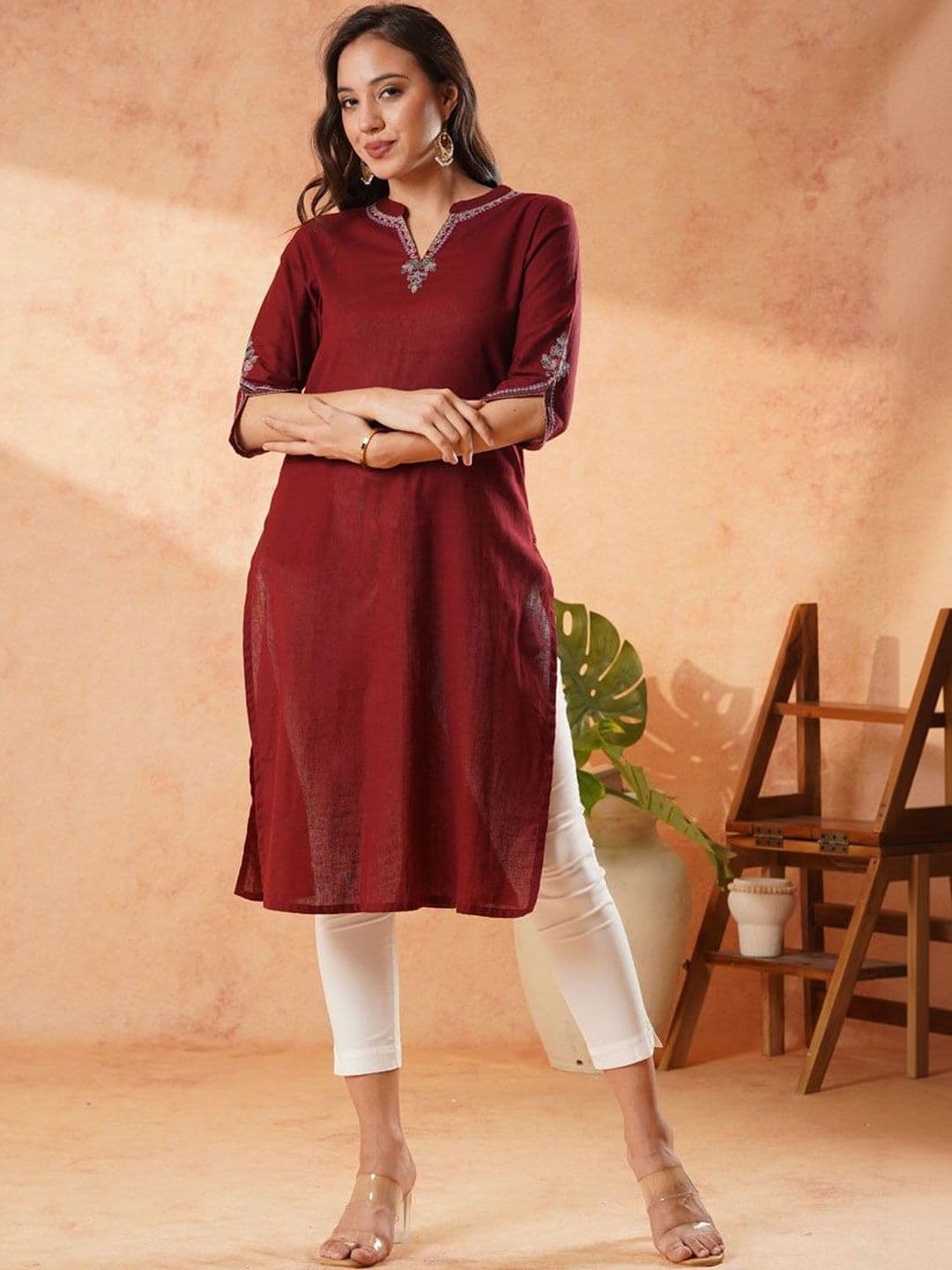 Anouk Women Embroidered Kurta - view 1