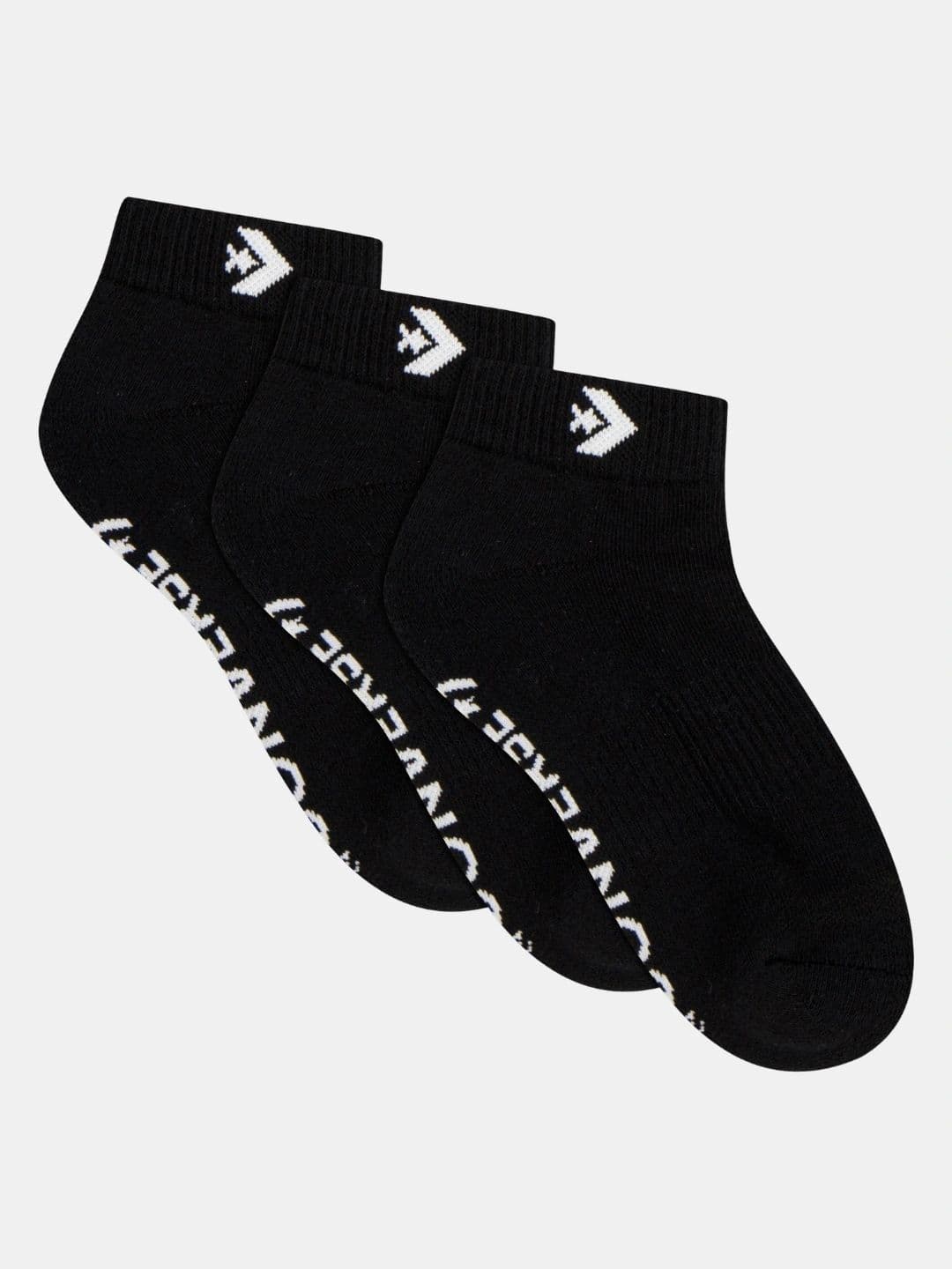 Converse Unisex Pack of 3 Cotton Blend Patterned Ankle Length Socks - view 1