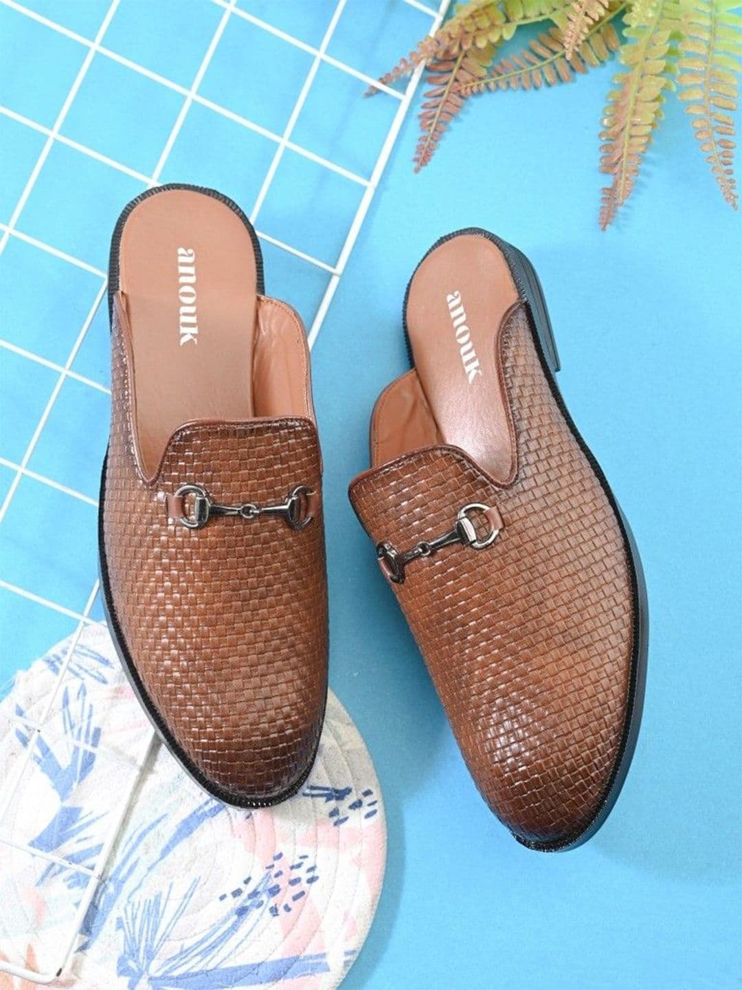 Anouk Men Ethnic PU Shoe-Style Sandals - view 1
