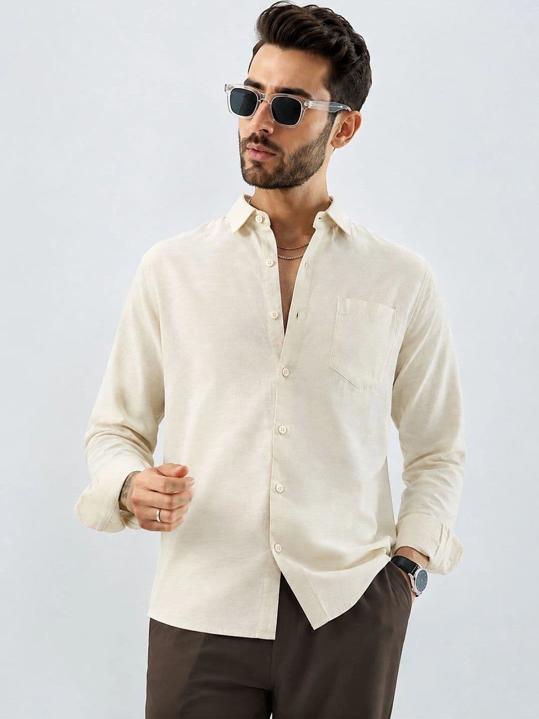 R.Code by The Roadster Life Co. Men Standard Casual Shirt - view 1