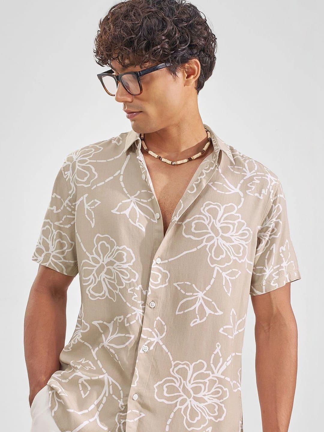 HIGHLANDER Men Floral Printed Casual Shirt - view 1
