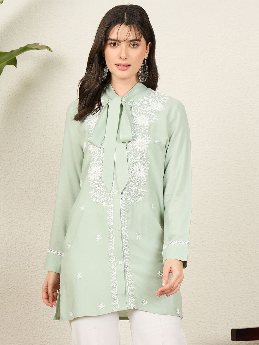 Anouk Women Ethnic Motifs Embroidered Kurta - view 1