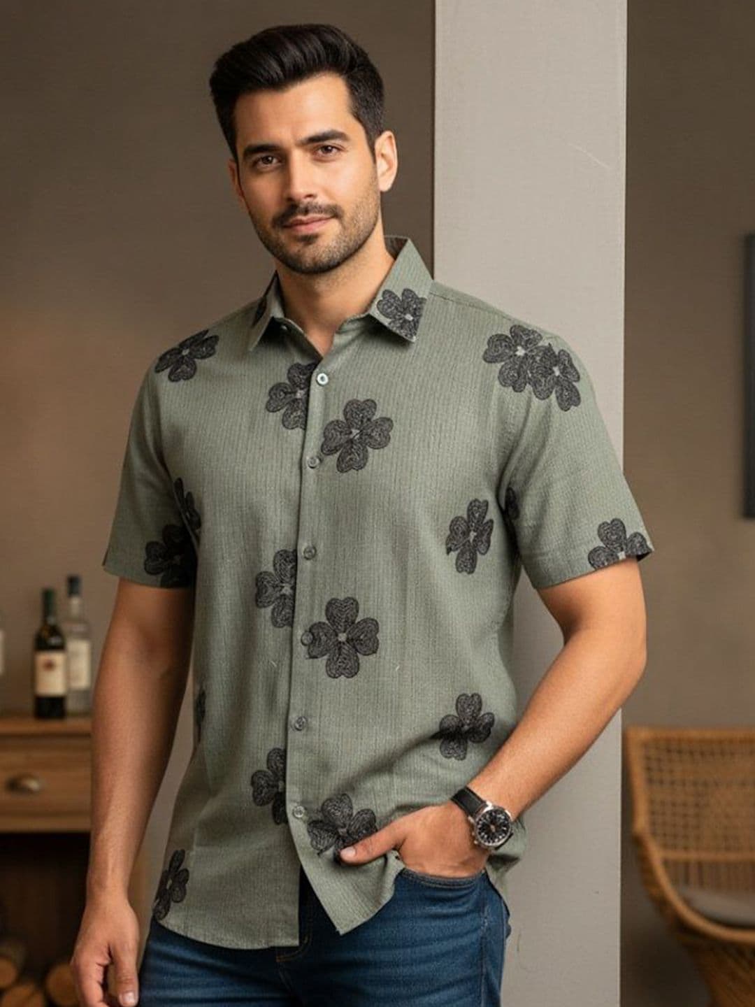 Anouk Men Floral Printed Casual Shirt - view 1