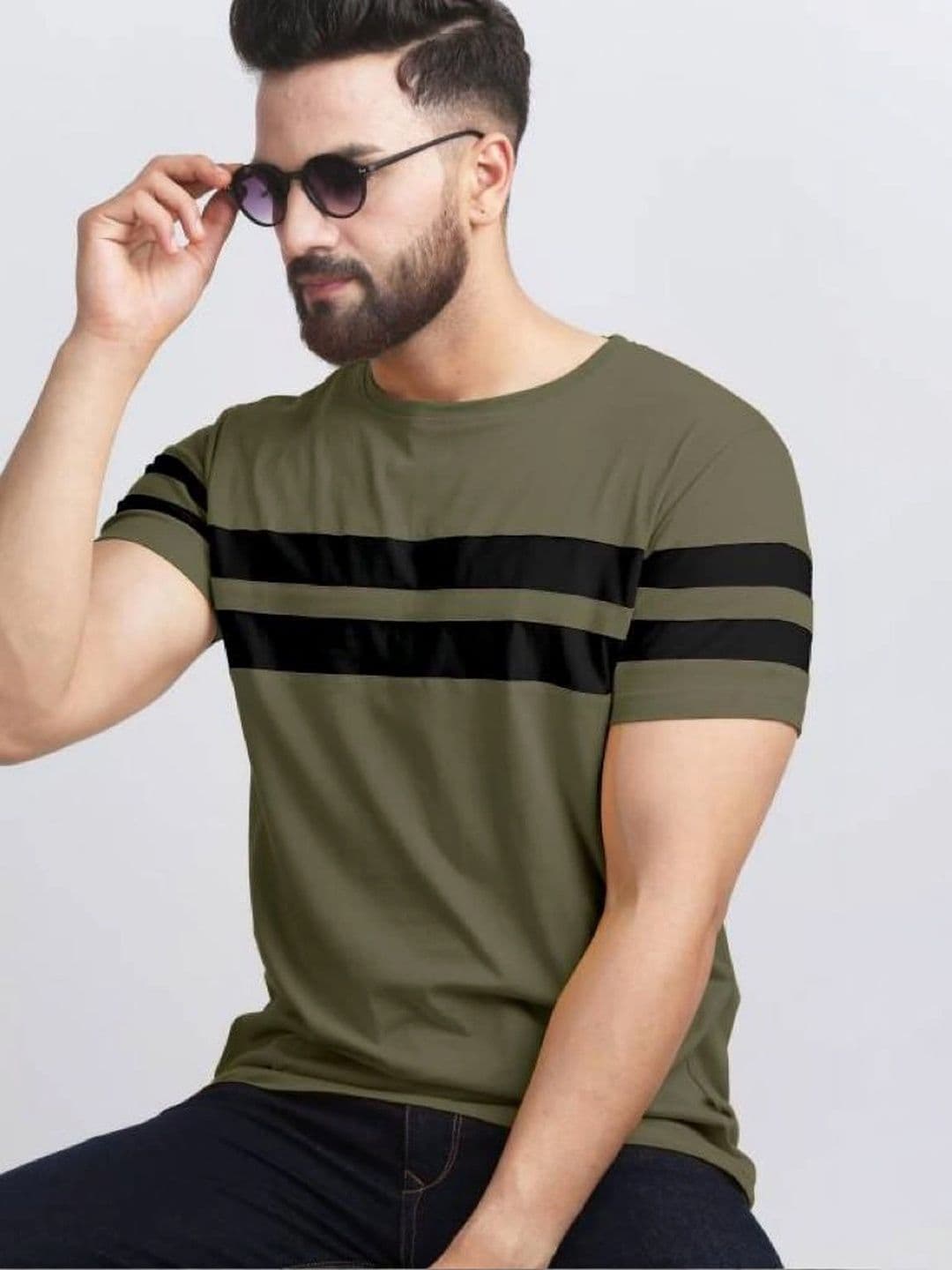 Alphine Men Striped T-shirt - view 1