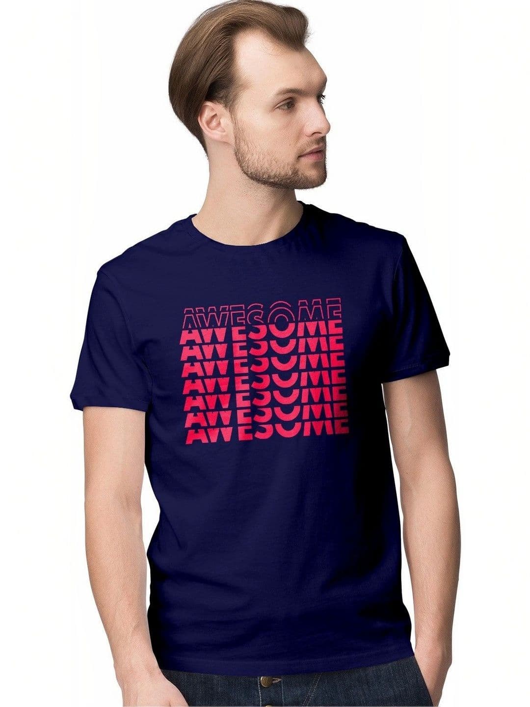 INKWALE Men Typography Printed T-shirt - view 1