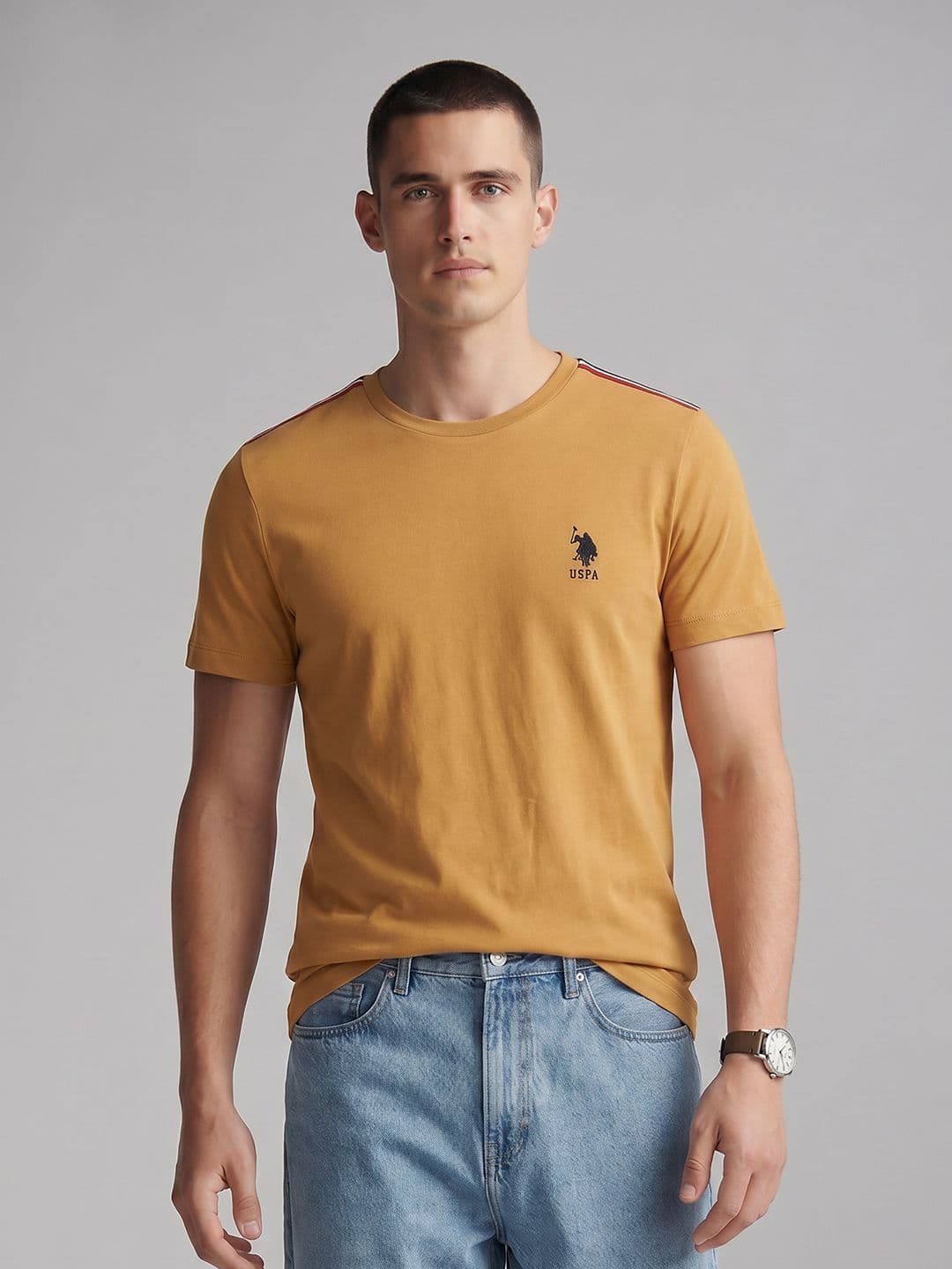 U.S. Polo Assn. Striped Pure Cotton T-shirt - view 1