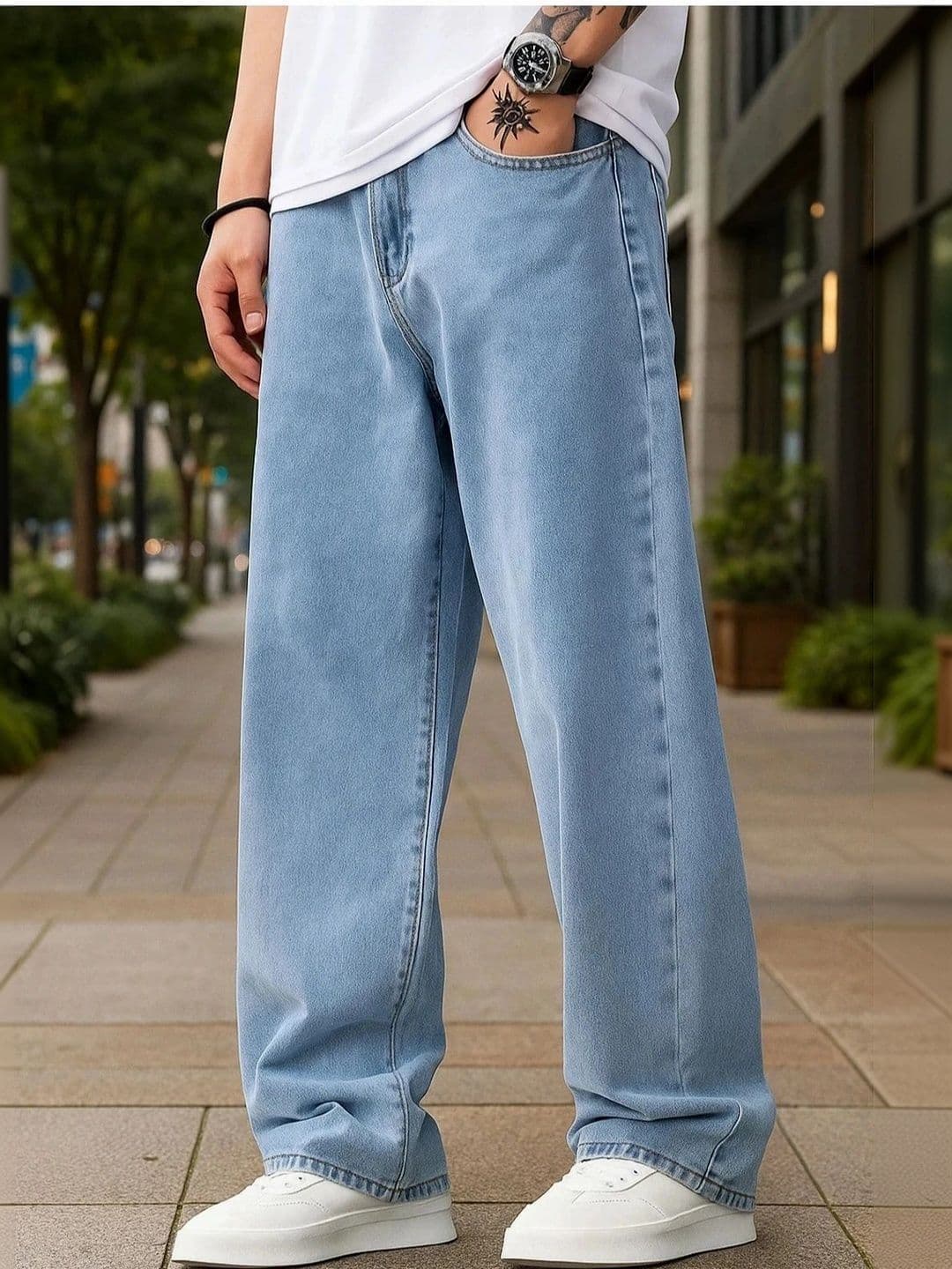 MAAHIT Men Relaxed Fit Mid-Rise Stretchable Jeans - view 1