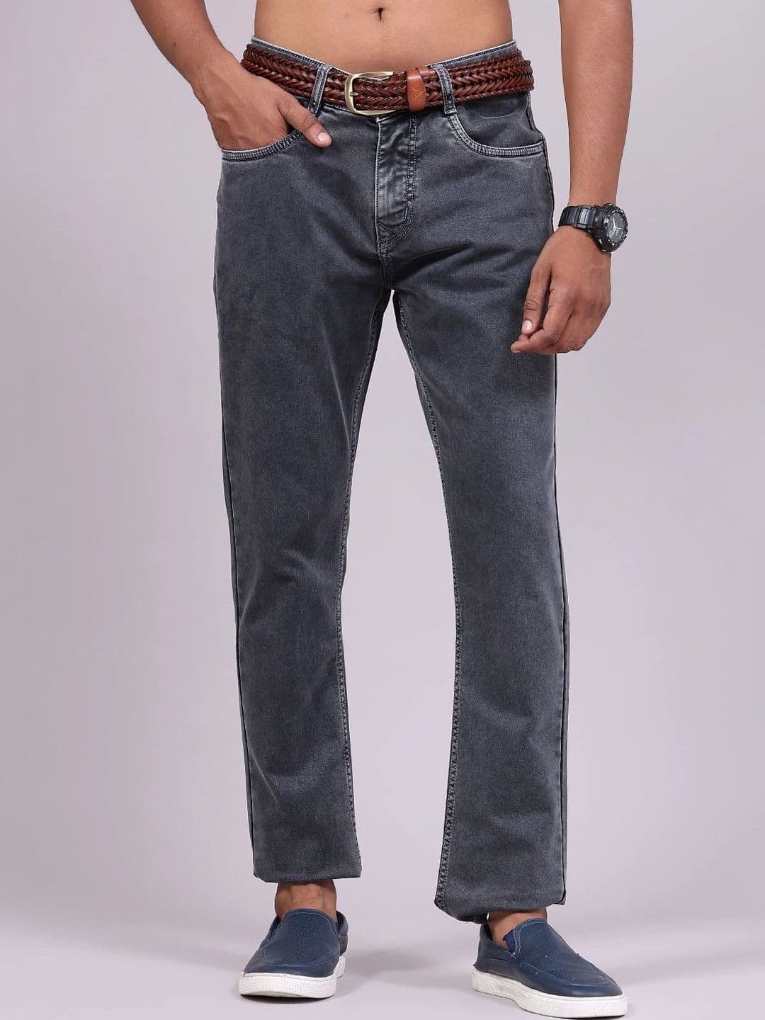 V-Mart Men Regular Fit Mid-Rise Stretchable Jeans - view 1