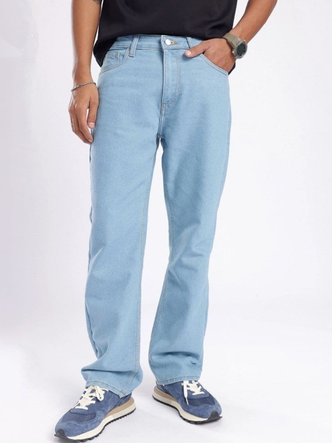 MAAHIT Men Relaxed Fit Mid-Rise Stretchable Jeans - view 1
