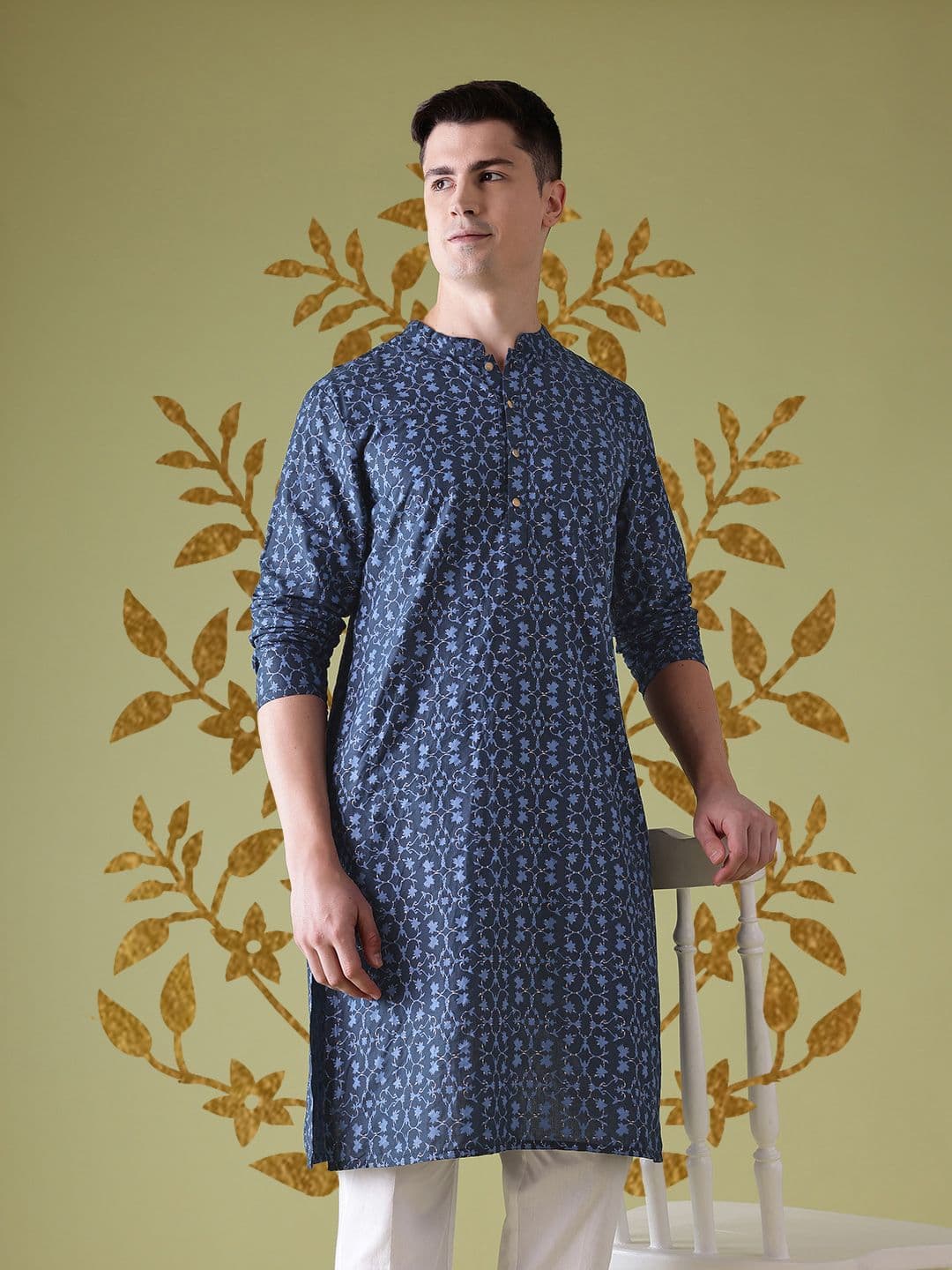Anouk Cotton Ethnic Motifs Printed Kurta - view 1