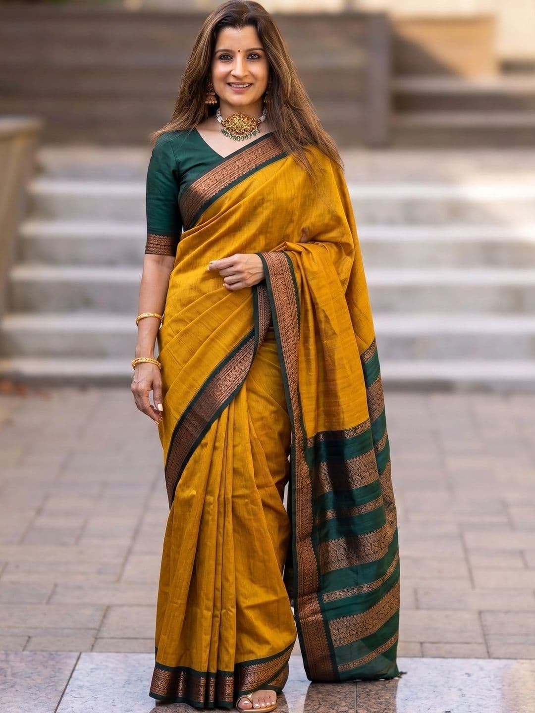 Zimzims Woven Design Zari Art Silk Banarasi Saree - view 1