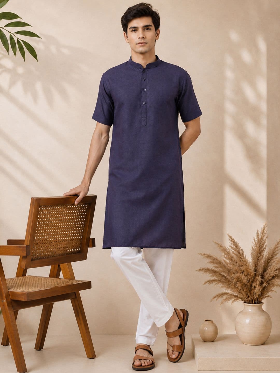 Anouk Mirage Men Mandarin Collar Kurta - view 1
