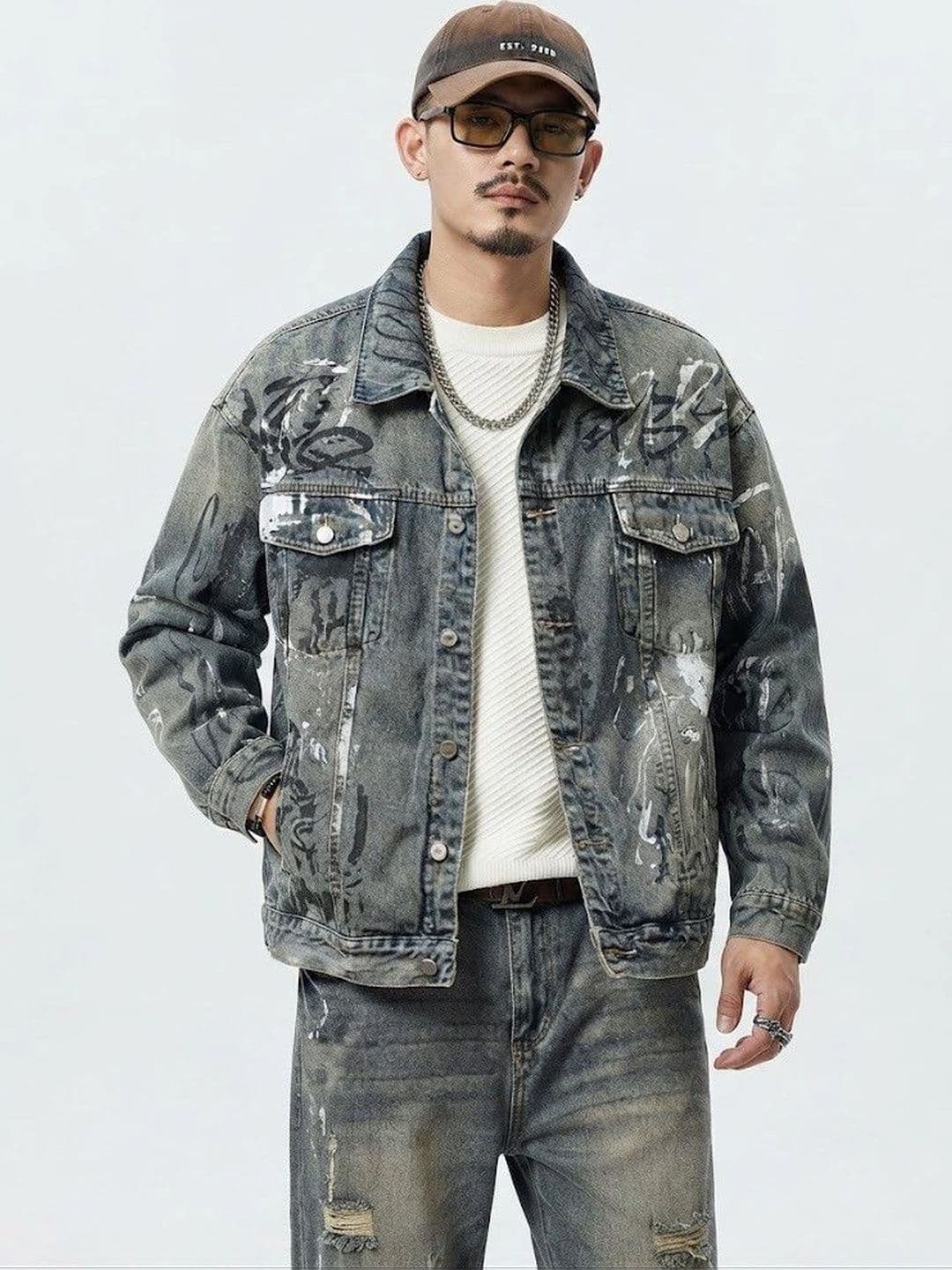 Suo Men Denim Jacket - view 1