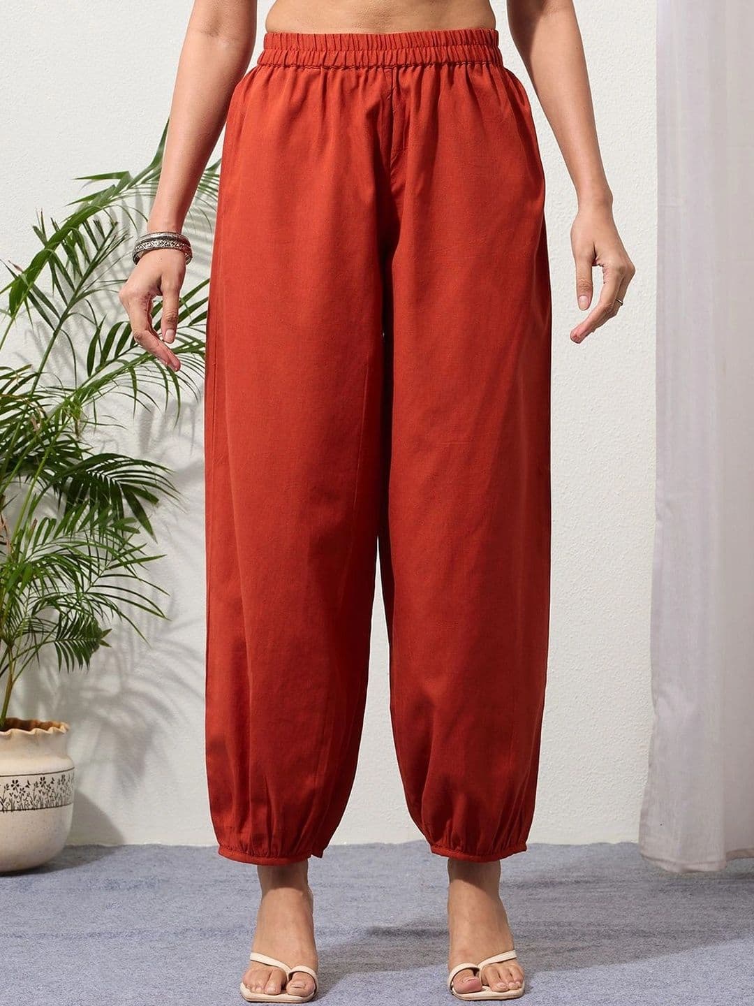 Saffron Threads Women Ethnic Palazzos - view 1